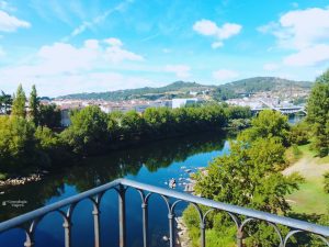 Ourense- Rio Miño y vista del puente del Milenio