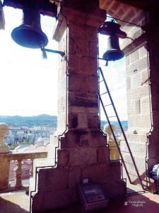 Vista panorámica de la ciudad de Ourense desde el campanario de la catedral