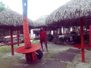restaurante Maré Alta en Barreirinhas, dentro de la Casa da Farinha.