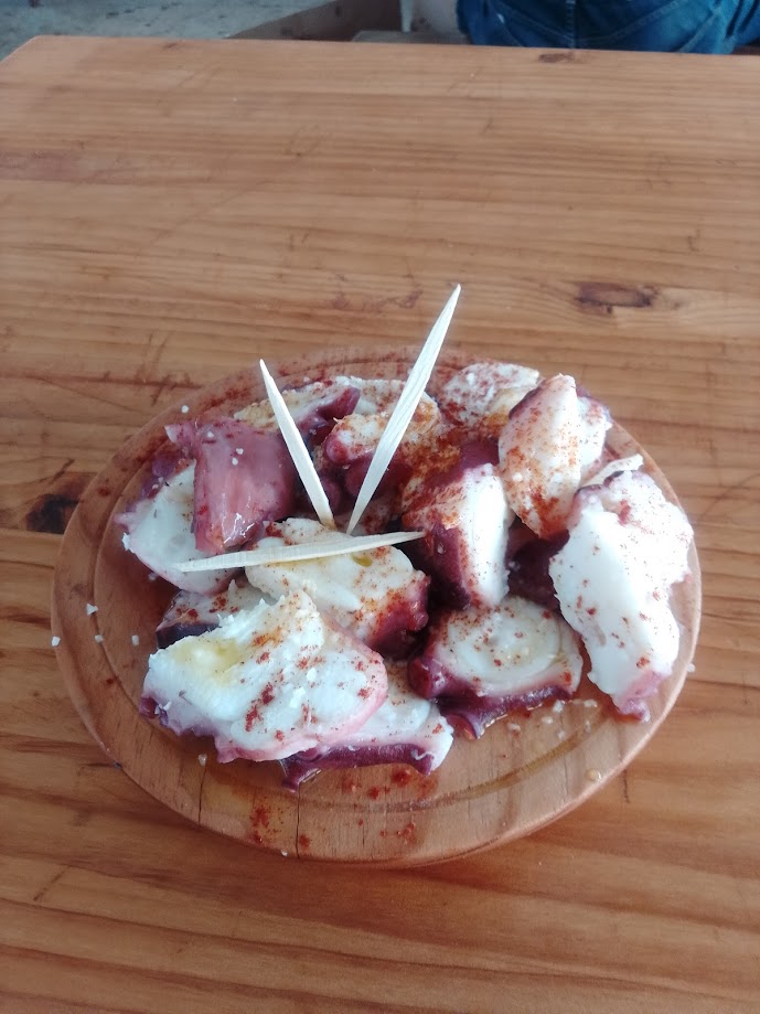 Porcion de pulpo a feira en Ourense